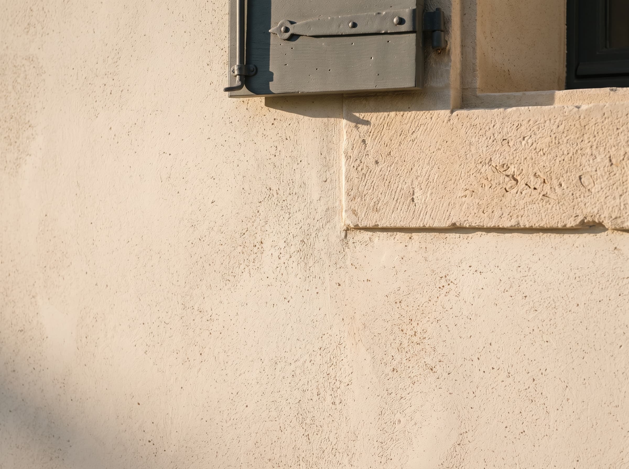 Détail de texture d'une façade minérale